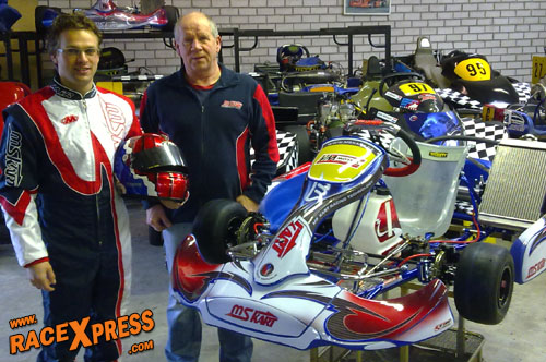 Danny Bleek en Jan Cramer; MS Kart